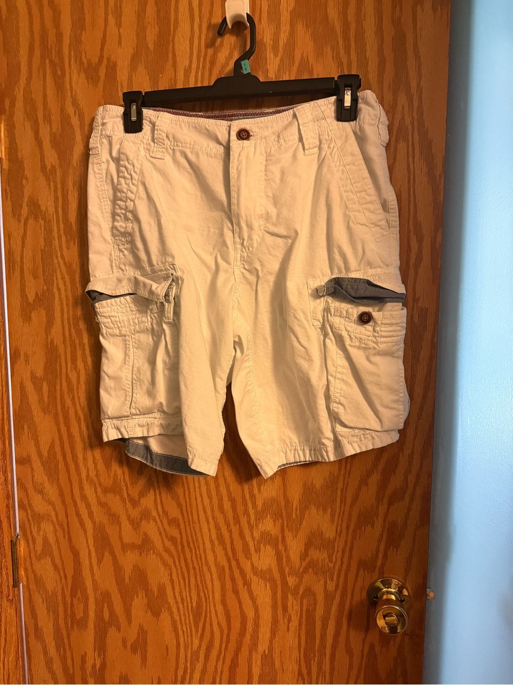 Red Camel White Men's Cargo Shorts with Utility Pockets